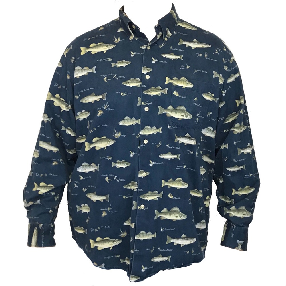Nautica Fish Print Shirt
